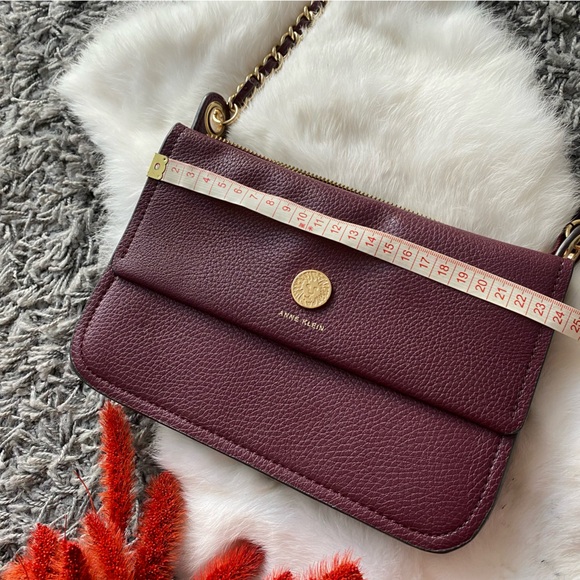 Anne Klein Burgundy Crossbody Bag - Picture 5 of 7